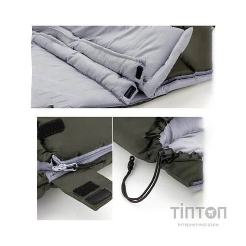 Спальний мішок Naturehike U150 NH20MSD07 Green Right (6927595764398-R)