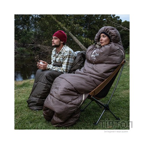 Спальний мішок Naturehike U350 NH20MSD07 Hollow Cotton Left Brown (6927595767221-L)