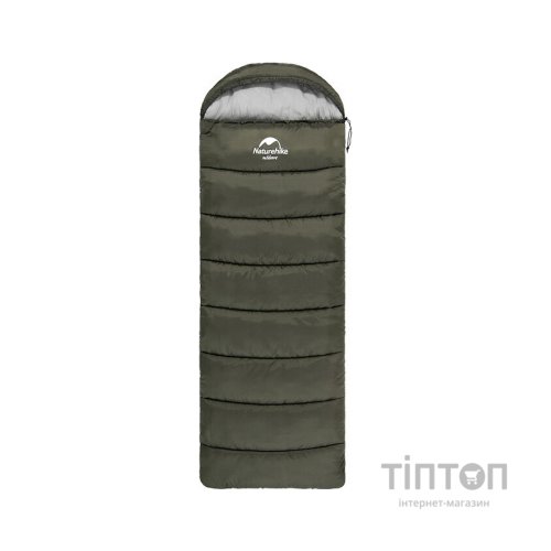 Спальний мішок Naturehike U350 NH20MSD07 Hollow Cotton Left Green (6927595767238-L)