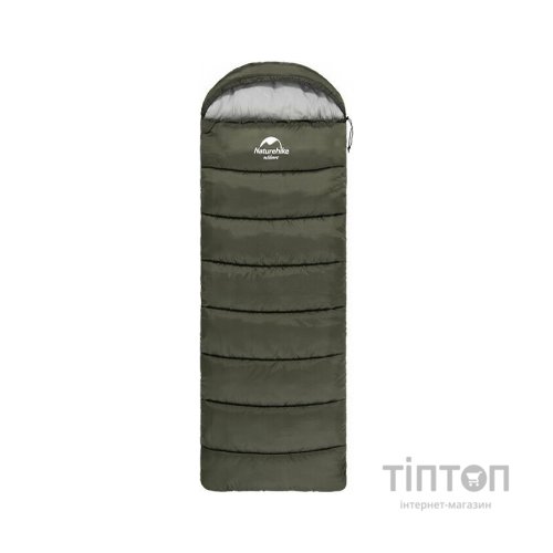 Спальний мішок Naturehike U350 NH20MSD07 Hollow Cotton Right Green (6927595767238-R)