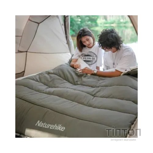 Спальний мішок Naturehike з капюшоном LD350 CNK2300SD016, темно-зелений (6976023921810)