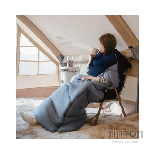 Спальний мішок Naturehike з капюшоном Sunny Day PL02 U250 CNK2550WS028, (8,5°C), лівий, блакитно-синій (6977465868381)