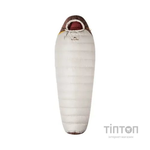 Спальний мішок Naturehike з натуральним пухом Snowbird CNK2550WS014, M, коричневий 400 г (6927595784495)