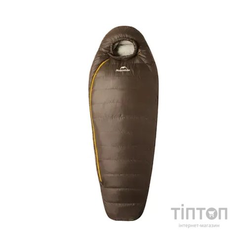 Спальний мішок Naturehike з натуральним пухом Snowbird CNK2550WS014, M, темно-коричневий 400 г (6927595784402)