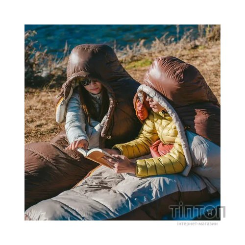 Спальний мішок Naturehike з натуральним пухом Snowbird CNK2550WS014, M, темно-коричневий 400 г (6927595784402)