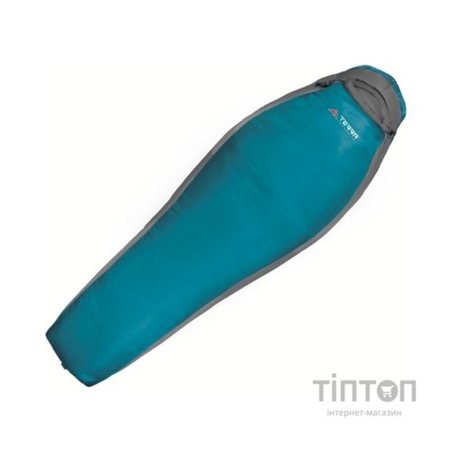 Спальний мішок Terra Incognita Alaska 450 L бірюзовий/сірий (4823081506829)