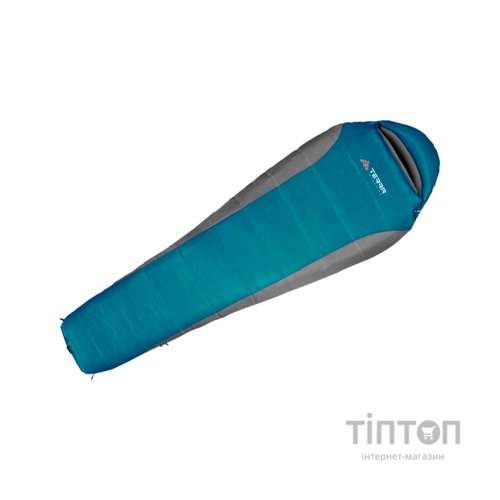 Спальний мішок Terra Incognita Siesta Long 100 R бірюзовий/сірий (4823081506966)