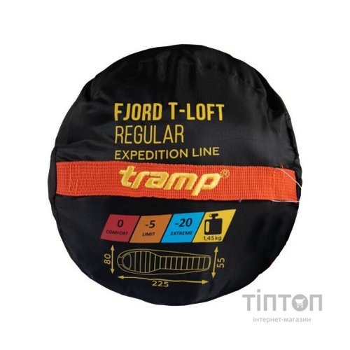 Спальний мішок Tramp Fjord Long Orange/Grey L (UTRS-049L-L)