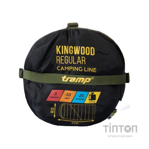 Спальний мішок Tramp Kingwood Regular Olive/Grey L (UTRS-053R-L)