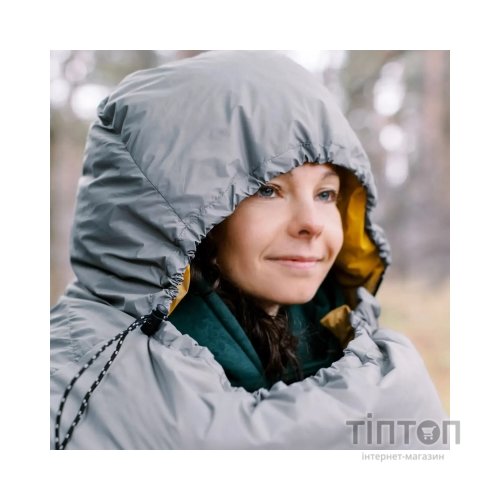 Спальний мішок Tribe Down 400 Long пуховий сірий лівий (T-CH-0008-grey-L)