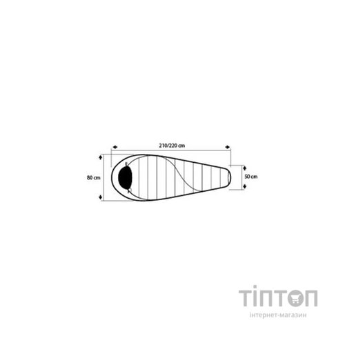 Спальний мішок Trimm Balance kiwi green/dark grey 185 R (001.009.0146)