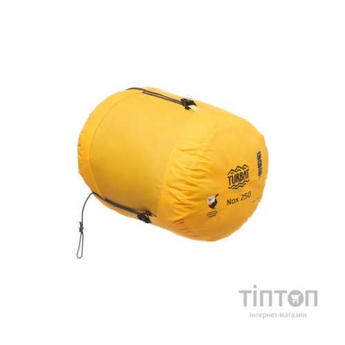 Спальний мішок Turbat Nox пуховий 250 grey/cheddar orange 185 см (012.005.0396)