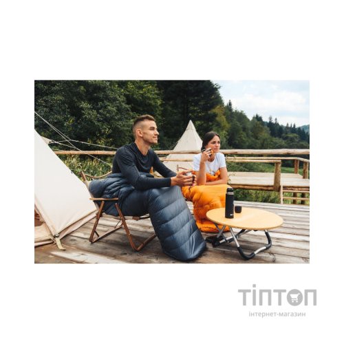 Спальний мішок Turbat Nox пуховий 250 grey/cheddar orange 195 см (012.005.0395)