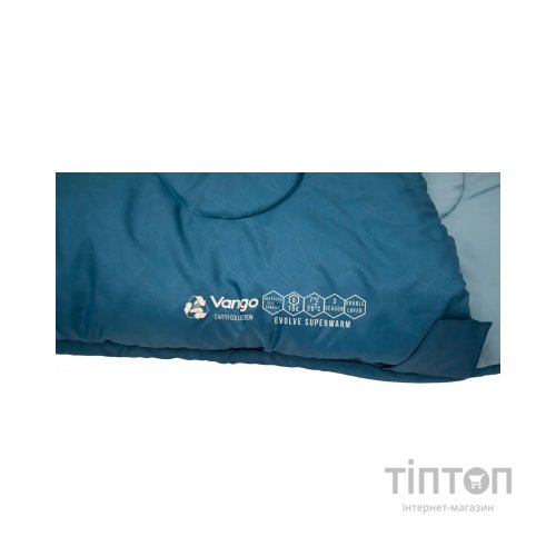 Спальний мішок Vango Evolve Superwarm Single +2C Moroccan Blue Left (929158)