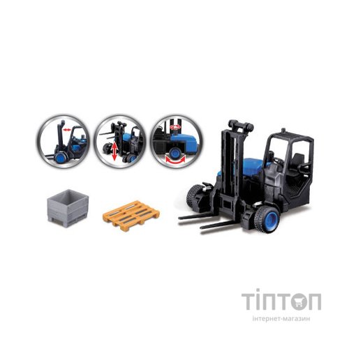 Спецтехніка Bburago Фура Mercedes-Benz Actros з навантажувачем (18-31471)