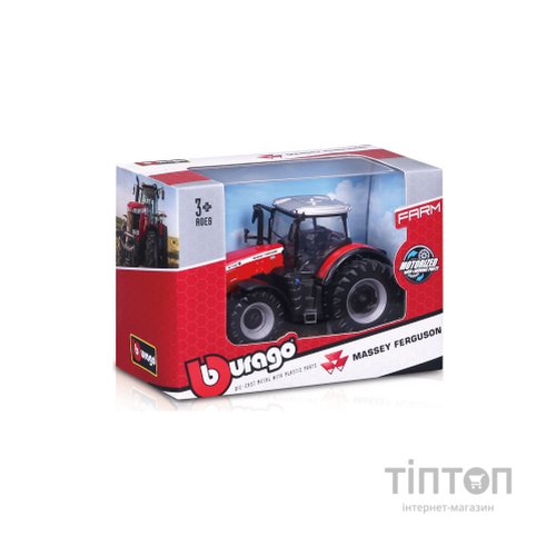 Спецтехніка Bburago Трактор Massey Ferguson 8740S 10 см (18-31613)