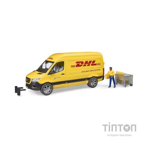 Спецтехніка Bruder автомобіль MB Sprinter кур'єр DHL з фігуркою (02671)