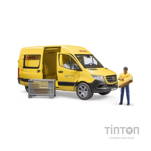 Спецтехніка Bruder автомобіль MB Sprinter кур'єр DHL з фігуркою (02671)