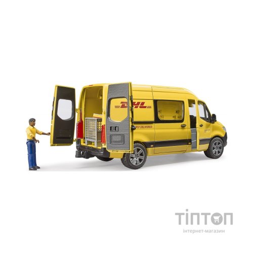 Спецтехніка Bruder автомобіль MB Sprinter кур'єр DHL з фігуркою (02671)