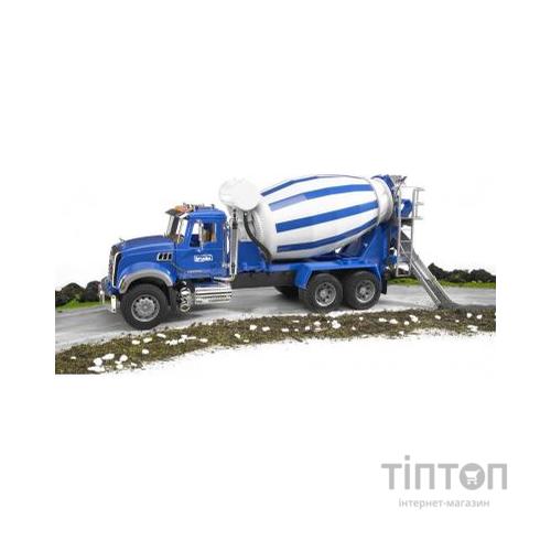 Спецтехніка Bruder бетоновіз Bruder Mack Granite М1:16 Сині (02814)