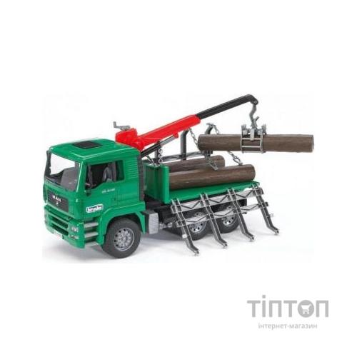Спецтехніка Bruder MAN перевізник колод (02769)