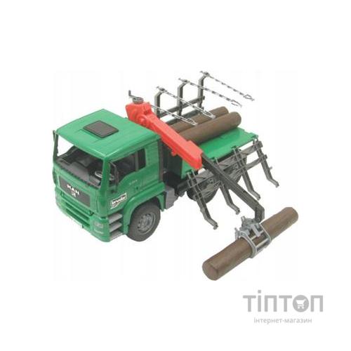 Спецтехніка Bruder MAN перевізник колод (02769)