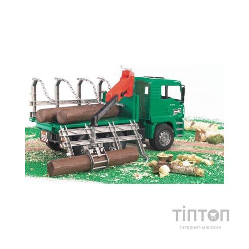Спецтехніка Bruder MAN перевізник колод (02769)