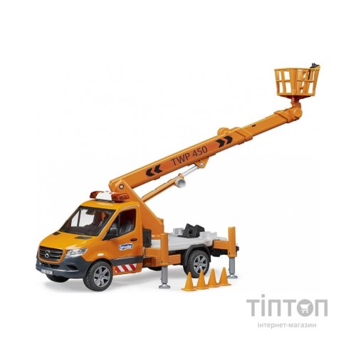 Спецтехніка Bruder MB Sprinter сервісної служби з телескопічною люлькою (02679)