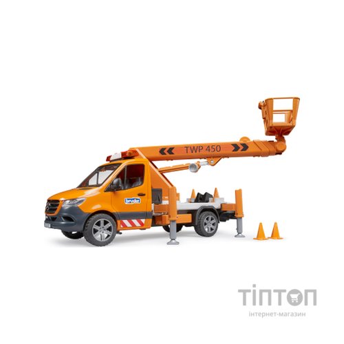 Спецтехніка Bruder MB Sprinter сервісної служби з телескопічною люлькою (02679)