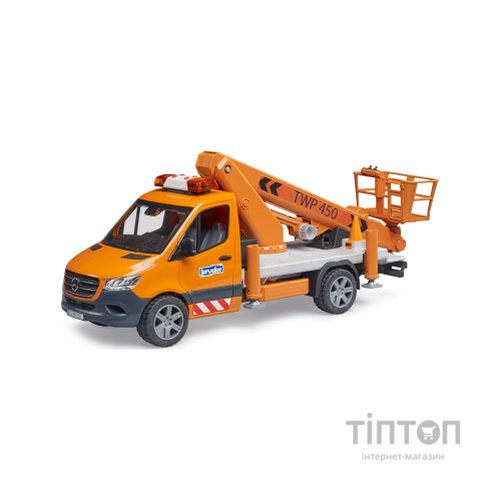 Спецтехніка Bruder MB Sprinter сервісної служби з телескопічною люлькою (02679)