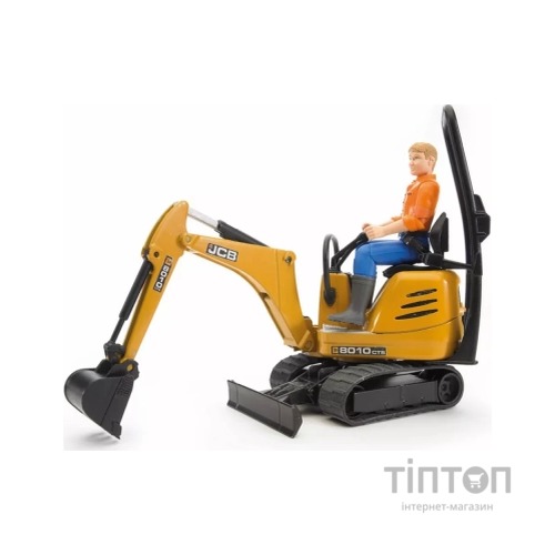 Спецтехніка Bruder Міні-екскаватор CAT з фігуркою (62002)