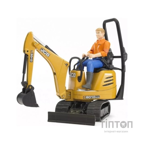 Спецтехніка Bruder Міні-екскаватор CAT з фігуркою (62002)