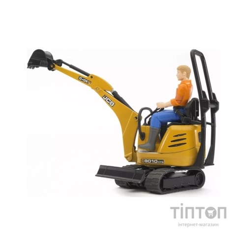 Спецтехніка Bruder Міні-екскаватор CAT з фігуркою (62002)