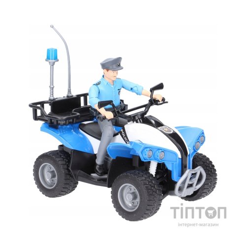 Спецтехніка Bruder поліцейський квадроцикл + фігурка полісмен (63010)