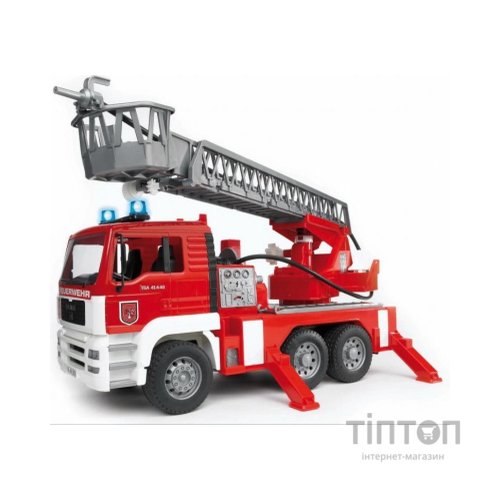 Спецтехніка Bruder Пожежна вантажівка зі сходами М1:16 (02771)