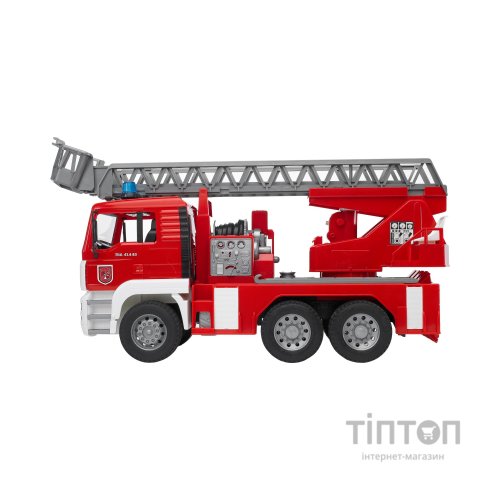 Спецтехніка Bruder Пожежна вантажівка зі сходами М1:16 (02771)
