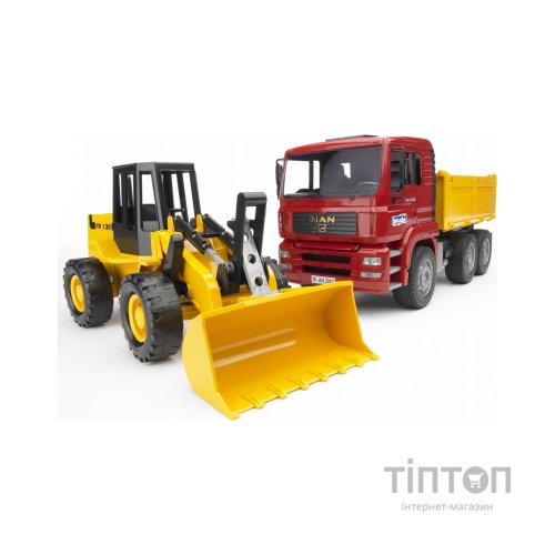 Спецтехніка Bruder Самоскид MAN та навантажувач (02752)