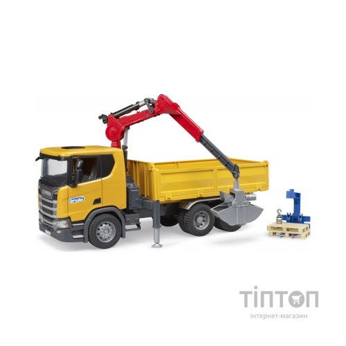Спецтехніка Bruder Scania Super 560R з краном-маніпулятором 1:16 з аксесуарами (03551)