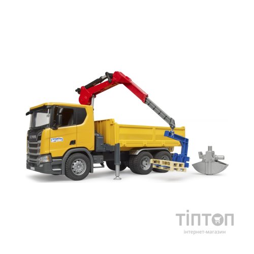 Спецтехніка Bruder Scania Super 560R з краном-маніпулятором 1:16 з аксесуарами (03551)