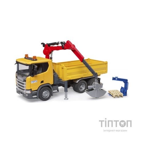Спецтехніка Bruder Scania Super 560R з краном-маніпулятором 1:16 з аксесуарами (03551)