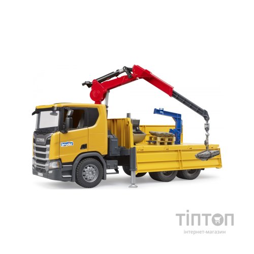 Спецтехніка Bruder Scania Super 560R з краном-маніпулятором 1:16 з аксесуарами (03551)