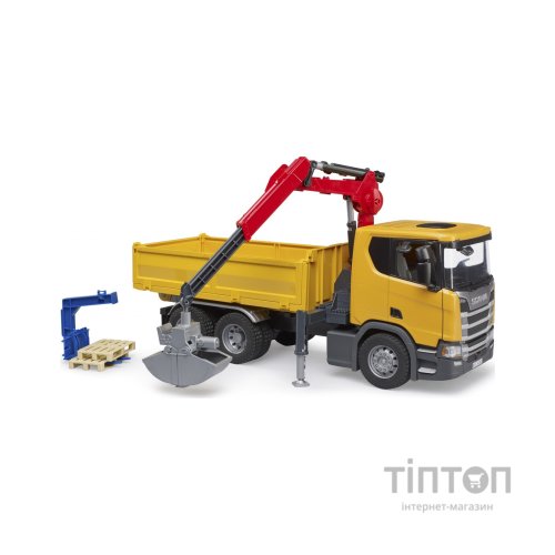 Спецтехніка Bruder Scania Super 560R з краном-маніпулятором 1:16 з аксесуарами (03551)