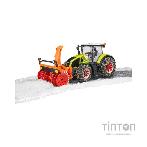 Спецтехніка Bruder Трактор Claas Axion 950 для прибирання снігу (03017)