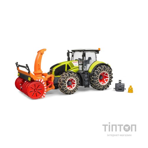 Спецтехніка Bruder Трактор Claas Axion 950 для прибирання снігу (03017)