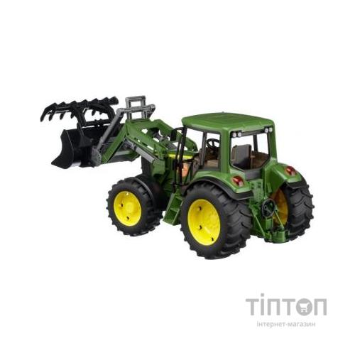 Спецтехніка Bruder трактор Джон з навантажувачем 1:16 (02052)