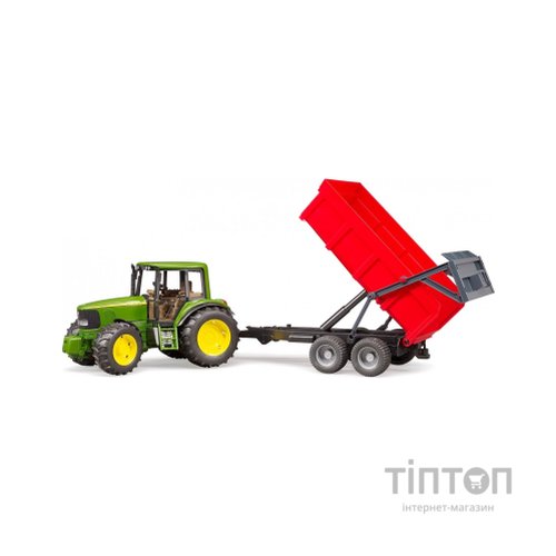 Спецтехніка Bruder трактор John Deere 6920 із причепом (02057)