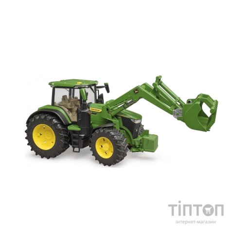 Спецтехніка Bruder трактор John Deere 7R 350 з навантажувачем (03151)