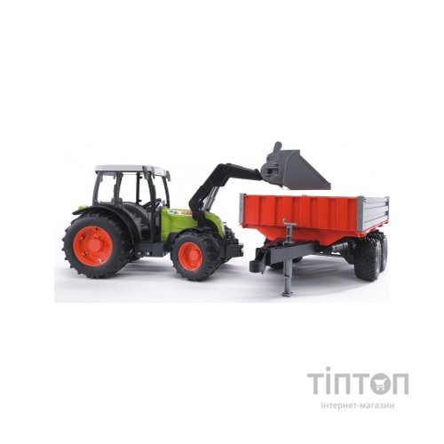 Спецтехніка Bruder Трактор Nectis 267 F с погрузчиком и прицепом, М1:16 (02112)