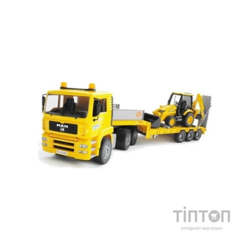 Спецтехніка Bruder Тягач Man TGA з екскаватором JCB MIDI CX (01654)