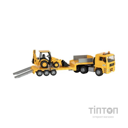 Спецтехніка Bruder Тягач Man TGA з екскаватором JCB MIDI CX (01654)